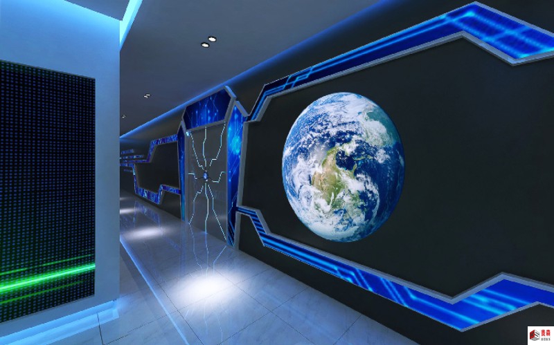 科技馆展厅：沉浸式探索未来科技的体验空间
