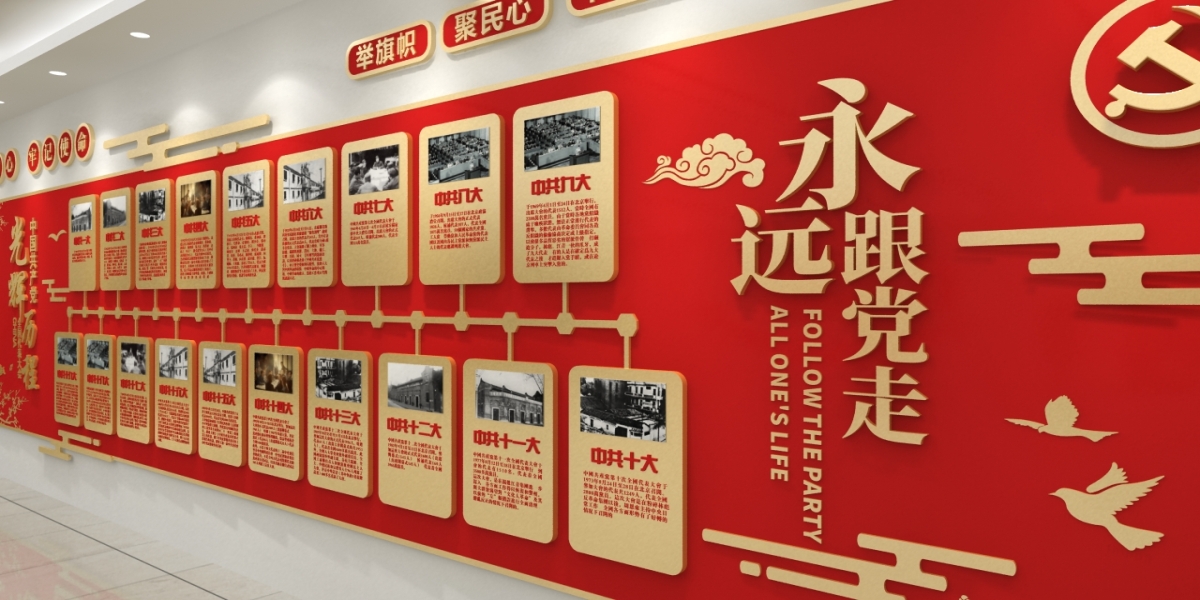 企业党建文化墙的针对性价值：赋能红色生产力