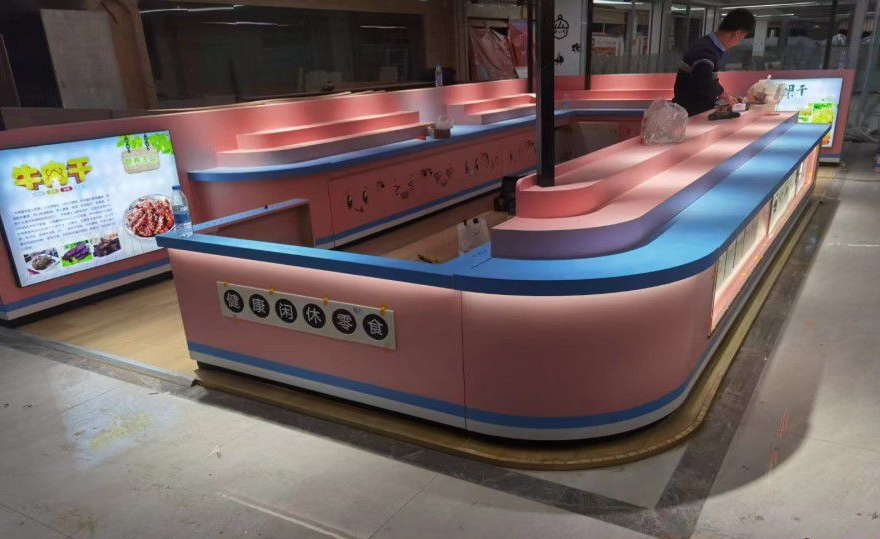 食品柜、岛台设计制作，西安贵森展览