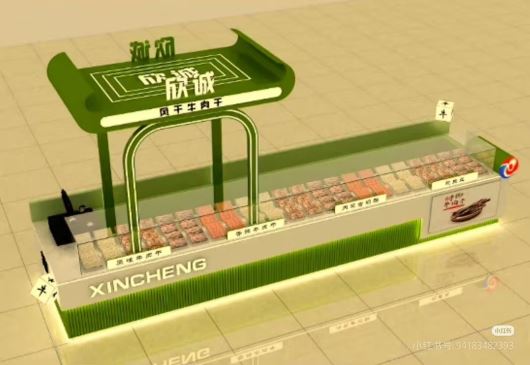 商场多经连锁品牌展柜货柜西安定做_万达吾悦商场展柜定制_陕西贵森展览装饰